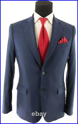 J. Lindeberg Men's Blue Italian lanificio Cashmerelight & Wool Sport Coat Sz 38R