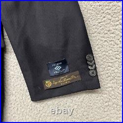 Joseph Abboud Loro Piana Blazer Mens 48 R Blue Italian Wool Fabric Made in USA