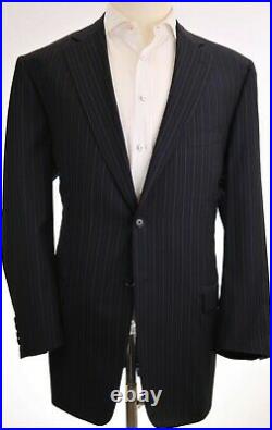 LNWOT $2000 Pal Zileri Blue 2 Piece Flat Front Suit EU 58 / US 48R