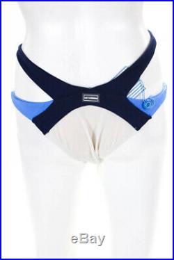 Les Canebiers Womens Sleeveless Two Piece Swimwear White Blue Size Italian 46