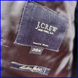 Loro Piana J. Crew Ludlow Jacket Men's 36 R Blue Italian Wool 2-Button Blazer