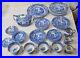 Lot-Of-Antique-Spode-Italian-Blue-Dinner-Set-Incomplete-37-Pieces-01-ig