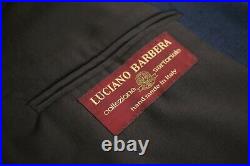 Luciano Barbera Collezione Sartoriale Patch Pocket Blue Sharkskin Blazer US 44L
