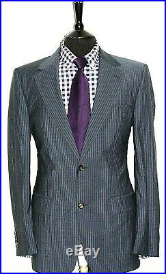 Luxury Mens Hugo Boss Pinstripe 2 Piece Suit 40r W34 X L32