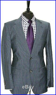 Luxury Mens Hugo Boss Pinstripe 2 Piece Suit 40r W34 X L32