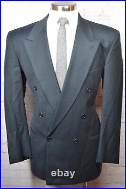 MANI by ARMANI Mens Navy Blue ITALIAN-MADE Wool Sport Coat Blazer Jacket 44L