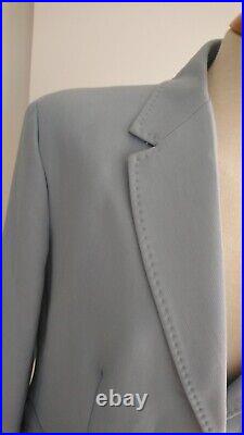 MAX MARA WEEKEND Blazer UVA & RANA Pant Suit Light Blue Italian 50/US 16