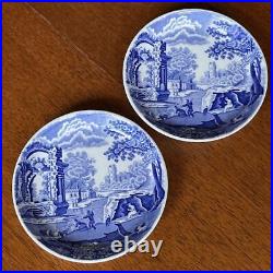 Made In The Uk Spode Blue Italian Petit Plates 2 Pieces