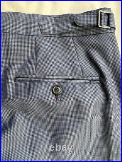 Men's Suit Custom Made Two Piece 40L Deep Blue Italian Lightweight Wool