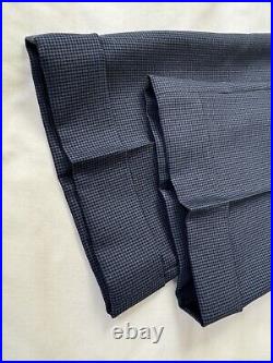 Men's Suit Custom Made Two Piece 40L Deep Blue Italian Lightweight Wool