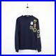 Mens-DSQUARED2-Sweatshirt-Embroidered-Patch-Jumper-Navy-Blue-Medium-01-htnt