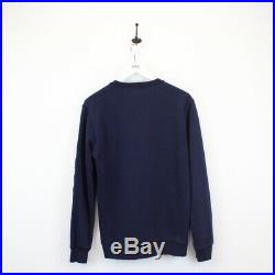 Mens DSQUARED2 Sweatshirt Embroidered Patch Jumper Navy Blue Medium