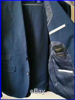 Mens Douglas hayward 2 piece navy suit Italian WOOL size 38 w32 L32 bnwt