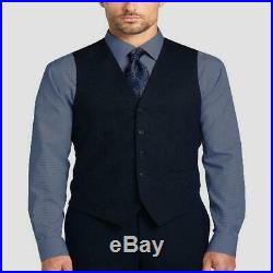 Mens Three Piece Two Button Modern Fit Italian Styled Single Breasted Suit Set