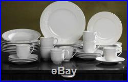 Mikasa Italian Country Side 40-piece Fluted Dinnerware Set Service for 8 NEW