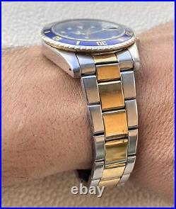 Military Skin Diver Watch Blue Italian Watch Bezel Vintage Piercarle D'alessio