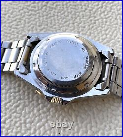 Military Skin Diver Watch Blue Italian Watch Bezel Vintage Piercarle D'alessio