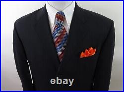 Missoni Men Pure Wool Solid Dark Blue Italian Blazer Suit Jacket Sport Coat 42 L