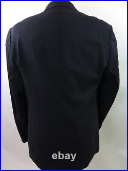 Missoni Men Pure Wool Solid Dark Blue Italian Blazer Suit Jacket Sport Coat 42 L