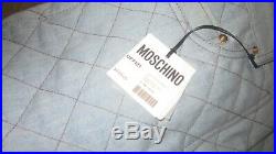 Moschino Couture Italian 38 Denim Quilt Mini Skirt Patch Pockets USA 4 NWT $850