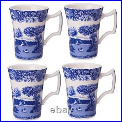 NEW Spode Blue Italian Cottage Mugs 4pce Set