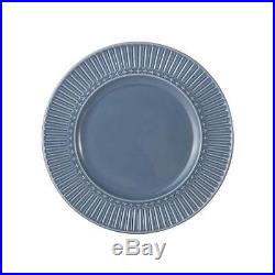 NEW witho tags Mikasa Italian Countryside Accents Fluted 4-Piece Plate Set, Blue