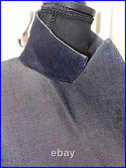 NWOT Max Mara Denim Blue Italian Blazer Jacket Sz IT42 US 6