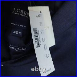 NWT J Crew Ludlow Jacket Mens 40R Blue Italian Wool Tollegno 1900 Blazer New