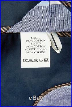 NWT Men's Navy Blue Blazer 42 R by BILLY REID Cotton 3/2 Roll Patch Pockets Ital