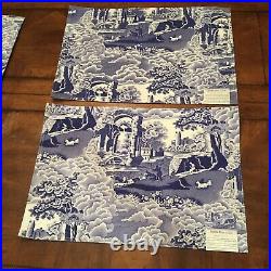 New With Tags Rare Spode Blue Italian Placemats Double Sided 17 Piece Set