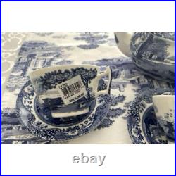 New and unused Spode Blue Italian Tea Set for 2