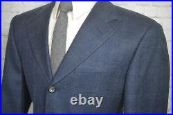 Nick Hilton 1888 Mens Blue ITALIAN SILK Wool Sport Coat Blazer Jacket SIZE 40R
