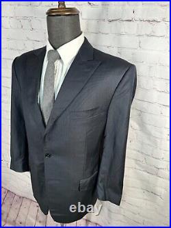 PAL ZILERI Mens Navy Blue ITALIAN-MADE Wool Sport Coat Blazer Jacket SIZE 38S