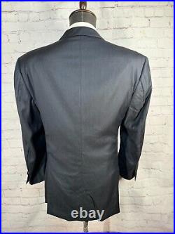 PAL ZILERI Mens Navy Blue ITALIAN-MADE Wool Sport Coat Blazer Jacket SIZE 38S