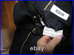 Pal Zileri Suit jacket 44R trousers 34 x 30 Wool Stripe Blue Italian