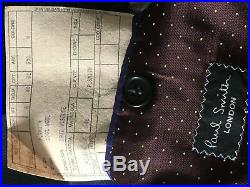 Paul Smith pinstriped 2-piece men's suit Italy 40R pants 31waist 100% wool