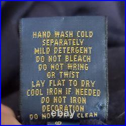 Polo Ralph Lauren Navy Blue Italian Merino Wool Sueded Elbow Patch Cardigan XL