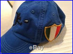 Polo Ralph Lauren cap hat RUGBY, ITALY, Italian Flag Patch, New Without Tag