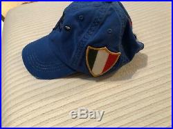 Polo Ralph Lauren cap hat RUGBY, ITALY, Italian Flag Patch, New Without Tag