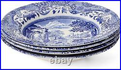 Portmeirion Spode Blue Italian Soup Bowls Set of 4 9Inch