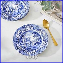 Portmeirion Spode Blue Italian Soup Bowls Set of 4 9Inch