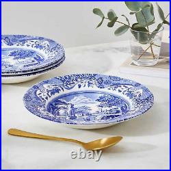 Portmeirion Spode Blue Italian Soup Bowls Set of 4 9Inch