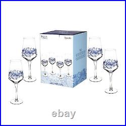 Portmeirion Spode Wine Glasses, Blue Italian, Set of 4 (1624887)