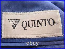 Quinto Reda Mens Pure Wool Royal Blue Italian Blazer Jacket Sport Coat 42 R EUC