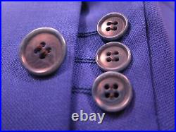 Quinto Reda Mens Pure Wool Royal Blue Italian Blazer Jacket Sport Coat 42 R EUC