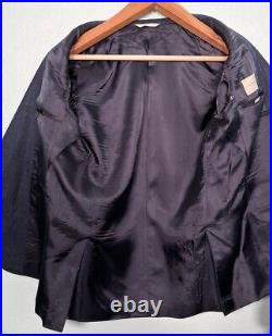 RECENT Samuelsohn Blue Italian Wool Silk Blend 2Btn Blazer Sport Coat Mens 42R
