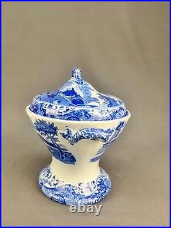 Rare Early 19th c. Spode BLUE ITALIAN 8 Footed Covered Compote Serving Dish