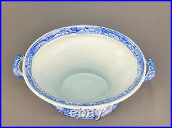 Rare Early 19th c. Spode BLUE ITALIAN 8 Footed Covered Compote Serving Dish