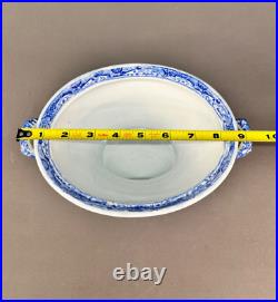 Rare Early 19th c. Spode BLUE ITALIAN 8 Footed Covered Compote Serving Dish