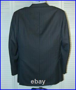Recent Ermenegildo Zegna 15 Milmil 15 Navy Pinstripe Suit, 2 Piece, 40R